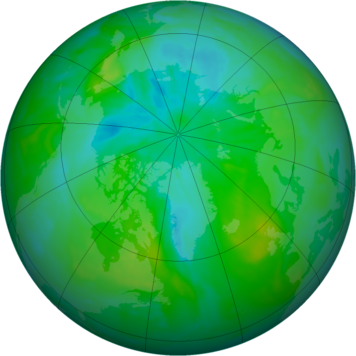 Arctic ozone map for 27 July 2012